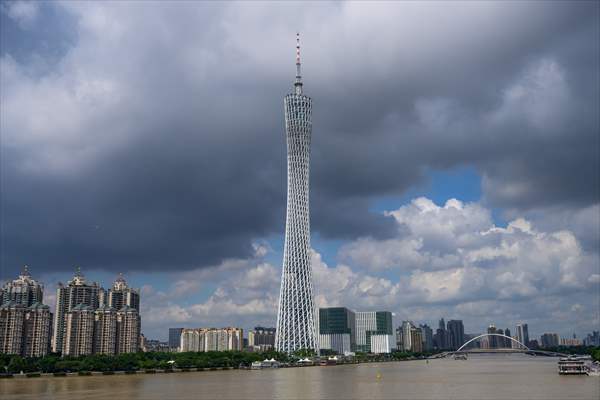 Canton tower in China’s Guangzhou