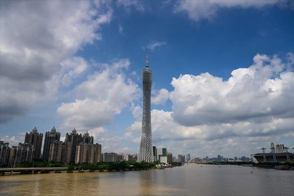 Canton tower in China’s Guangzhou