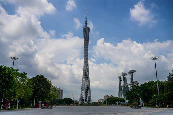 Canton tower in China’s Guangzhou