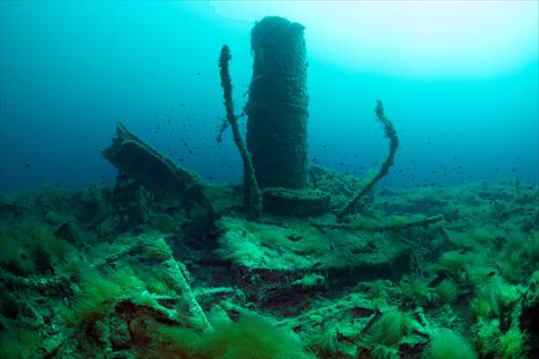 Shipwreck of Royal Navy's HMS Majestic in Gallipoli