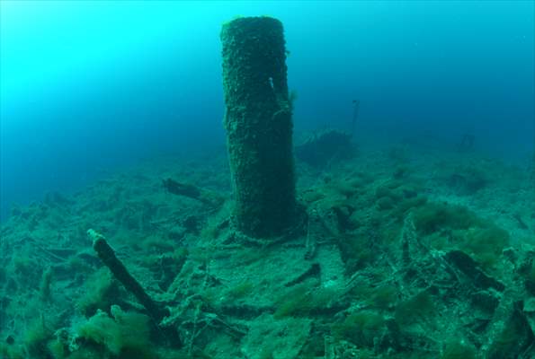 Shipwreck of Royal Navy's HMS Majestic in Gallipoli