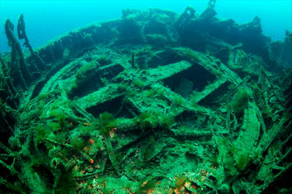 Shipwreck of Royal Navy's HMS Majestic in Gallipoli