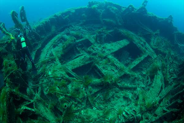 Shipwreck of Royal Navy's HMS Majestic in Gallipoli