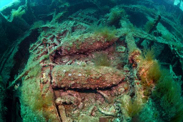 Shipwreck of Royal Navy's HMS Majestic in Gallipoli