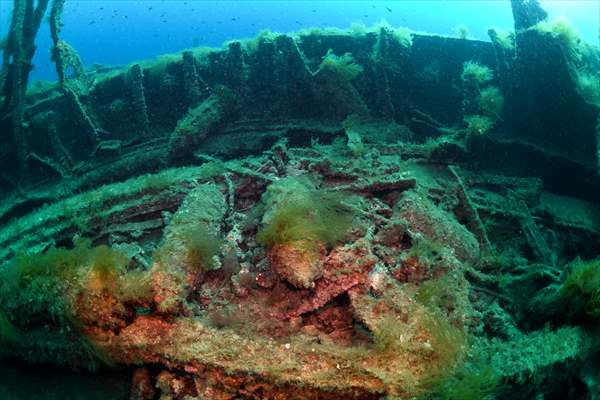 Shipwreck of Royal Navy's HMS Majestic in Gallipoli