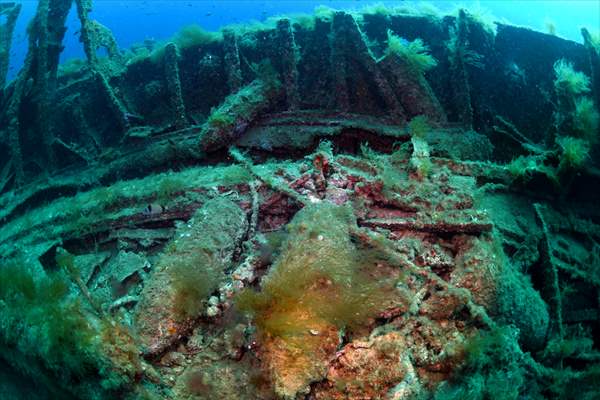 Shipwreck of Royal Navy's HMS Majestic in Gallipoli