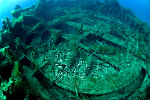 Shipwreck of Royal Navy's HMS Majestic in Gallipoli