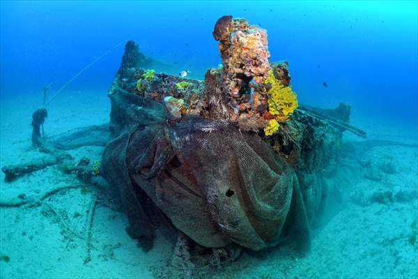 Shipwreck of Royal Navy's HMS Majestic in Gallipoli