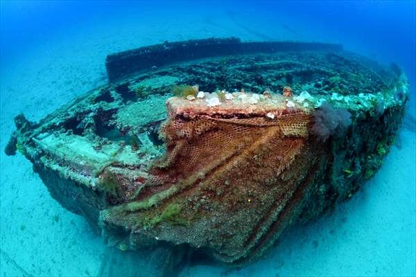 Shipwreck of Royal Navy's HMS Majestic in Gallipoli