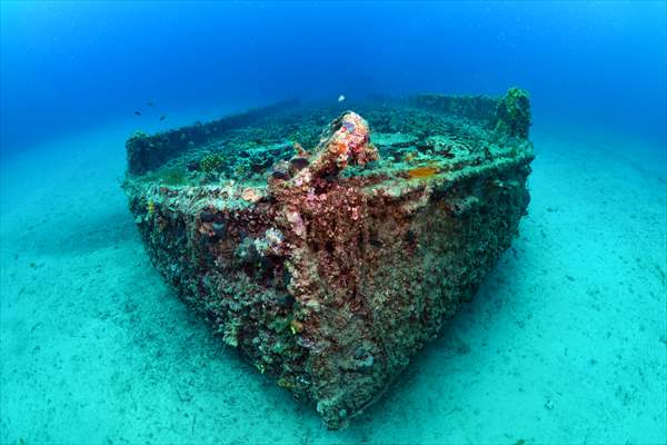 Shipwreck of Royal Navy's HMS Majestic in Gallipoli