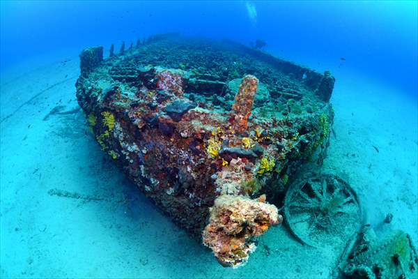 Shipwreck of Royal Navy's HMS Majestic in Gallipoli