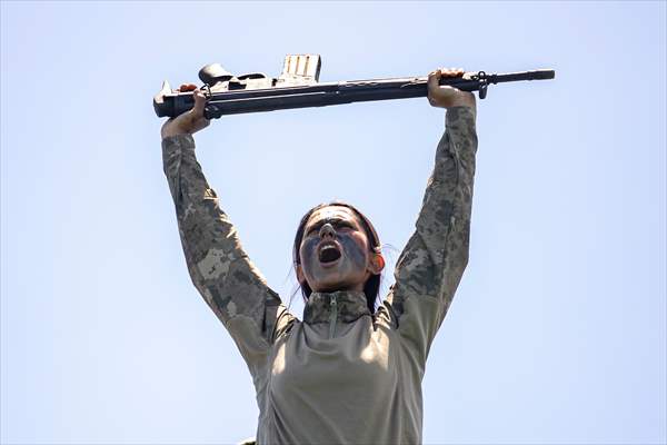 Military training of Turkish commandos in Turkiye's Isparta