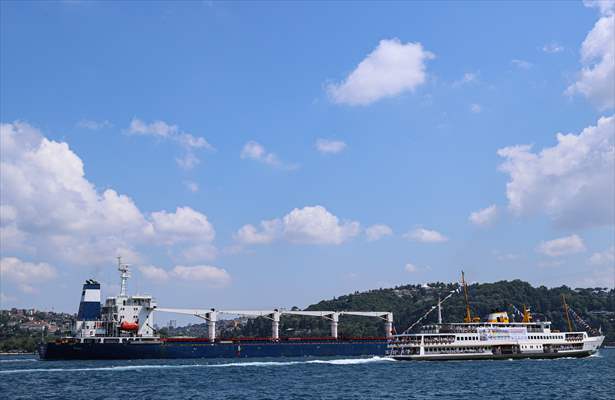 1st Ukraine Grain-carrying Ship Leaving Istanbul For Lebanon | Anadolu ...