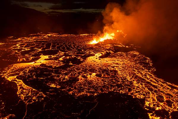 Volcanic eruption at Fagradalsfjall