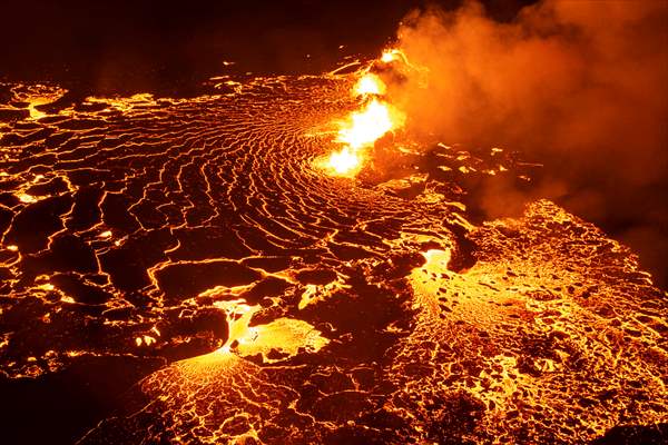 Volcanic eruption at Fagradalsfjall