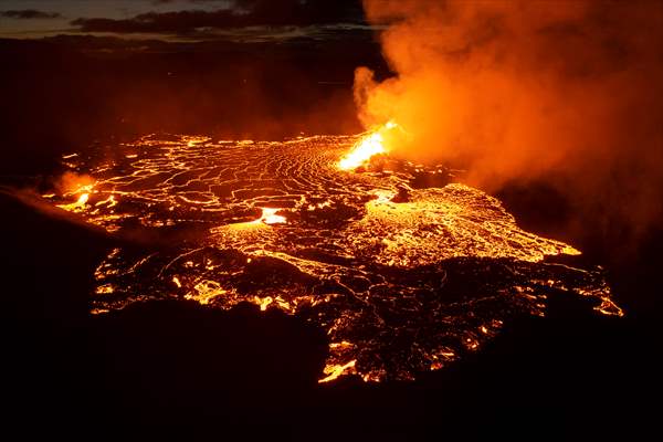 Volcanic eruption at Fagradalsfjall