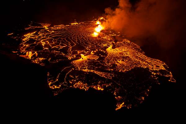 Volcanic eruption at Fagradalsfjall