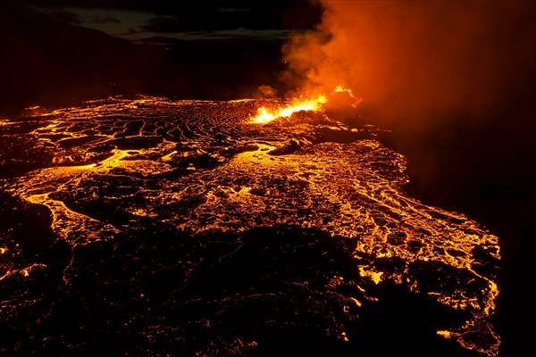 Volcanic eruption at Fagradalsfjall