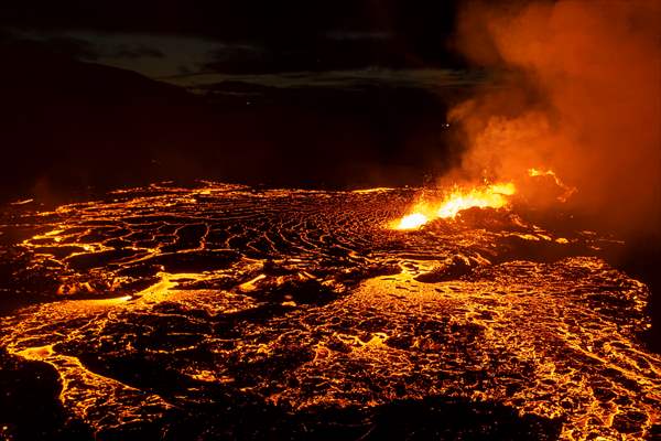 Volcanic eruption at Fagradalsfjall