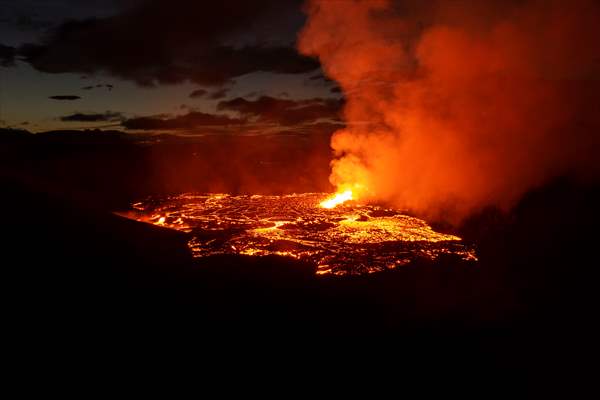 Volcanic eruption at Fagradalsfjall