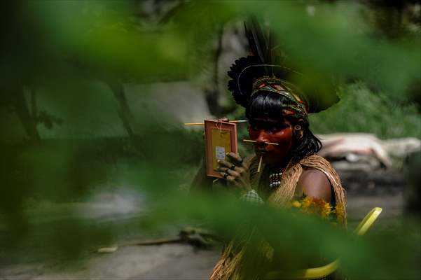 International Day of Indigenous Peoples in Rio de Janeiro Brazil
