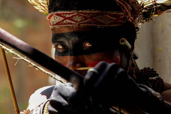 International Day of Indigenous Peoples in Rio de Janeiro Brazil