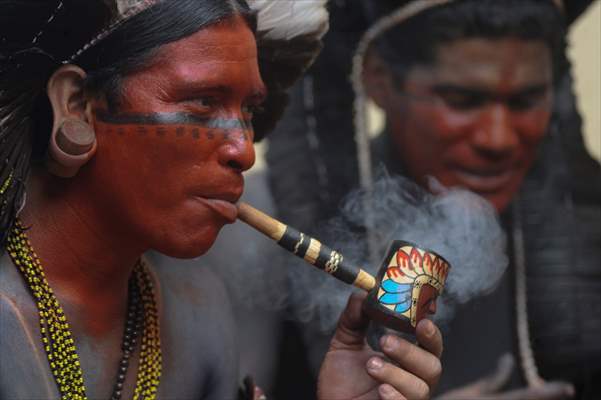 International Day of Indigenous Peoples in Rio de Janeiro Brazil