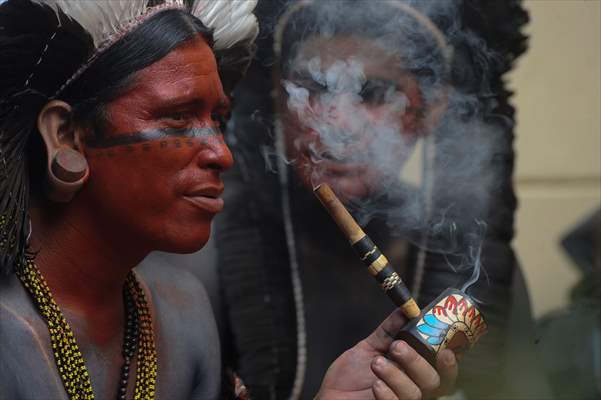 International Day of Indigenous Peoples in Rio de Janeiro Brazil