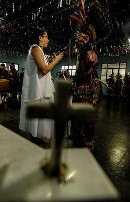 International Day of Indigenous Peoples in Rio de Janeiro Brazil