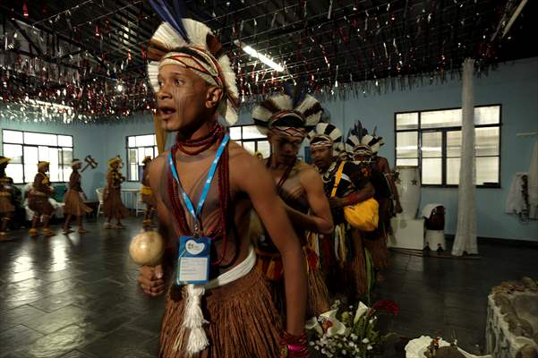 International Day of Indigenous Peoples in Rio de Janeiro Brazil