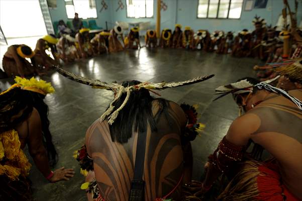 International Day of Indigenous Peoples in Rio de Janeiro Brazil