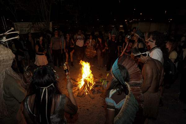 International Day of Indigenous Peoples in Rio de Janeiro Brazil