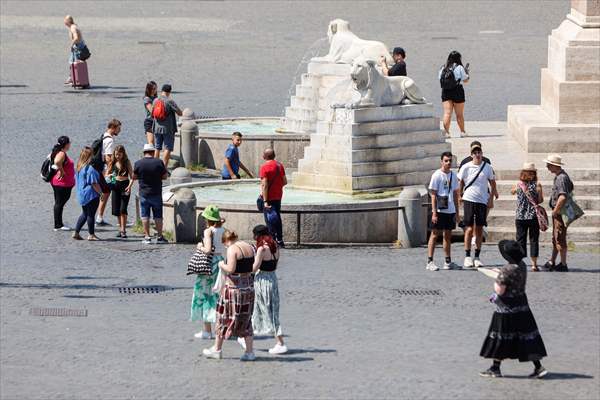 Hot weather in Italy