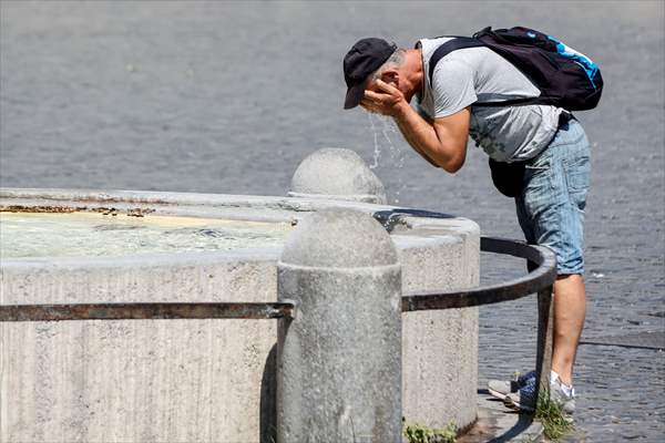 Hot weather in Italy