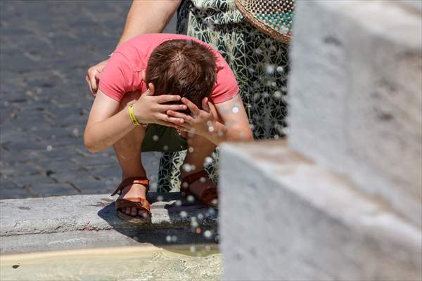 Hot weather in Italy