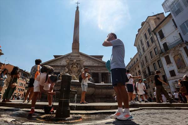 Hot weather in Italy