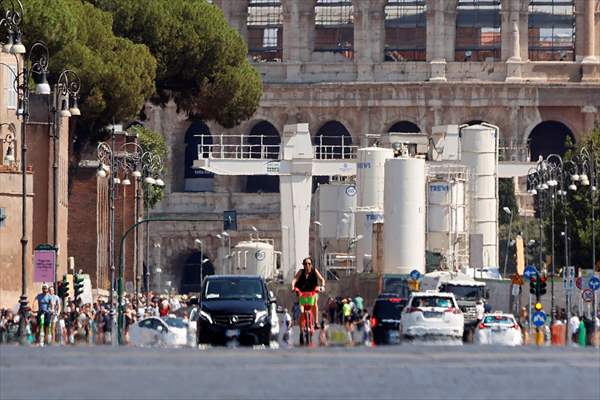 Hot weather in Italy