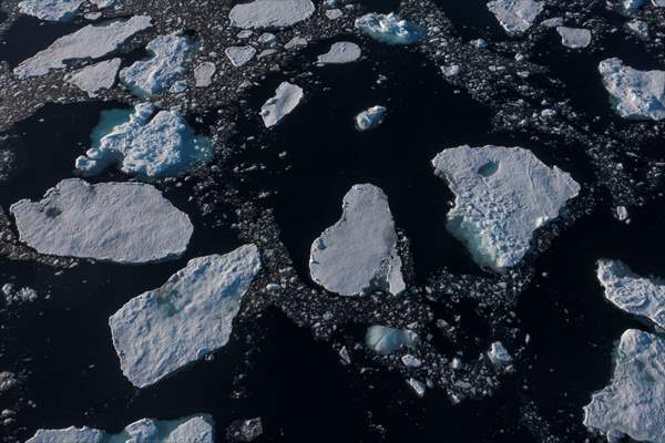 Climate Change melts ice and glaciers in Arctic