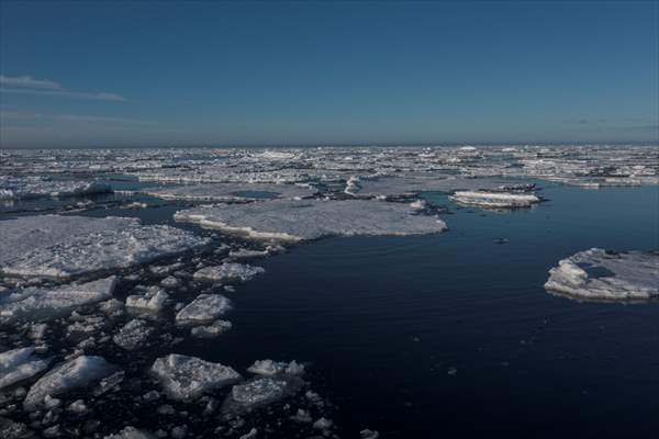 Climate Change melts ice and glaciers in Arctic