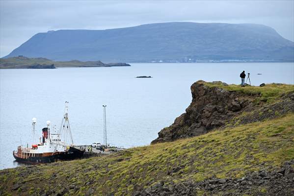 Whaling station in the village of Midsandur, Iceland