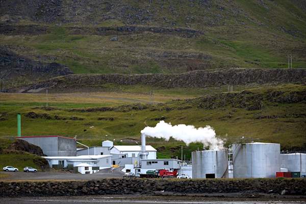 Whaling station in the village of Midsandur, Iceland