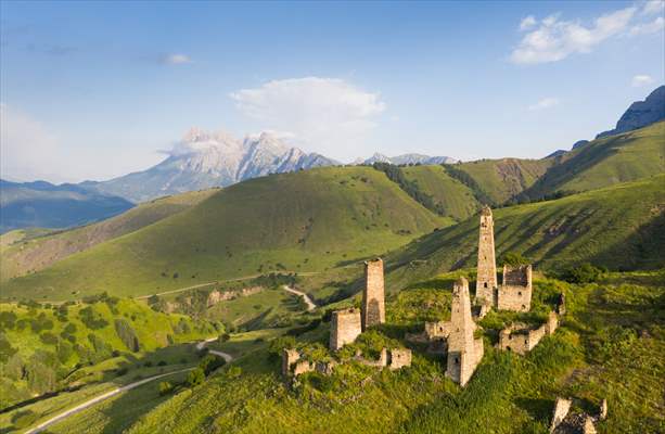 Views of Ingush Towers in Ingushetia