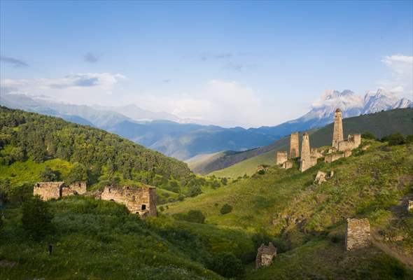 Views of Ingush Towers in Ingushetia