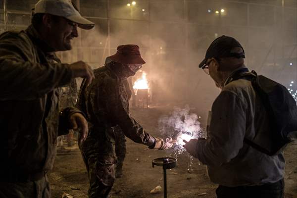 "Night of Alborada” fireworks in Elche