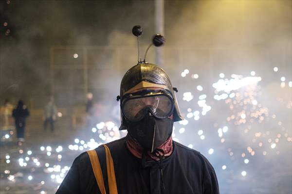 "Night of Alborada” fireworks in Elche