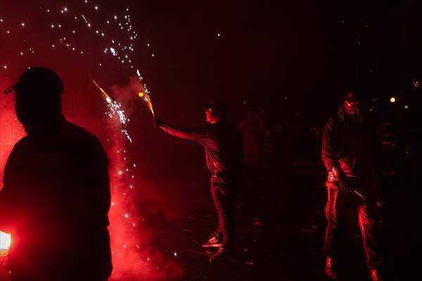 "Night of Alborada” fireworks in Elche