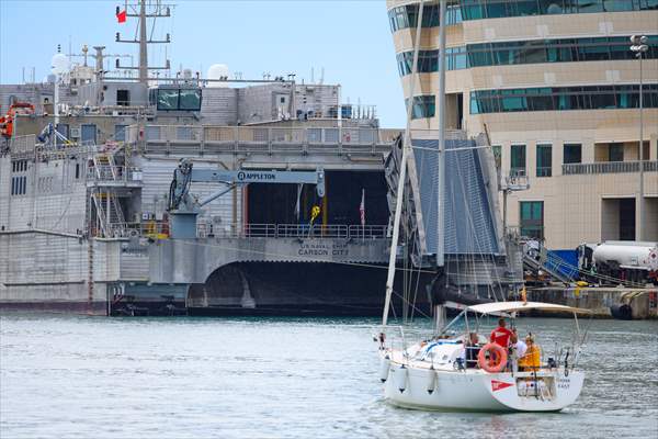 United States Navy's Military Sealift Command's Spearhead-class expeditionary fast transport USNS Carson City