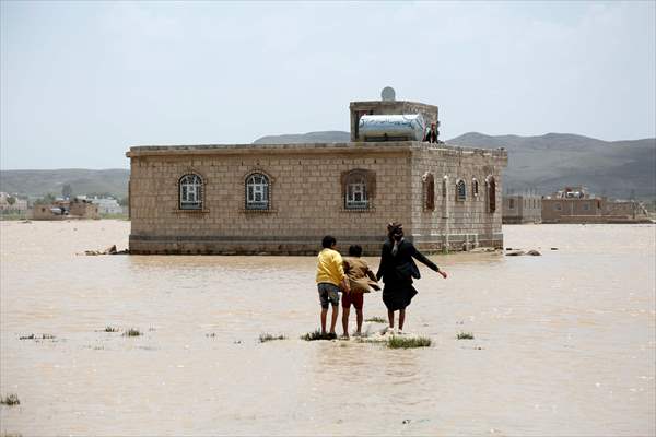 Heavy rains cause flash flooding in Yemen