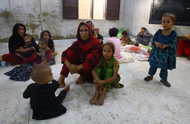 People migrate to Karachi after flash floods in Pakistan