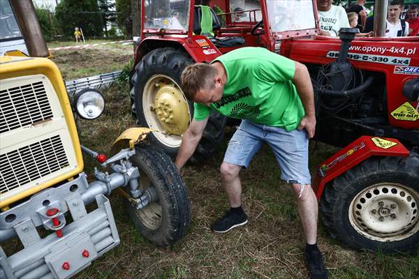 Farm Tractors Race In Poland